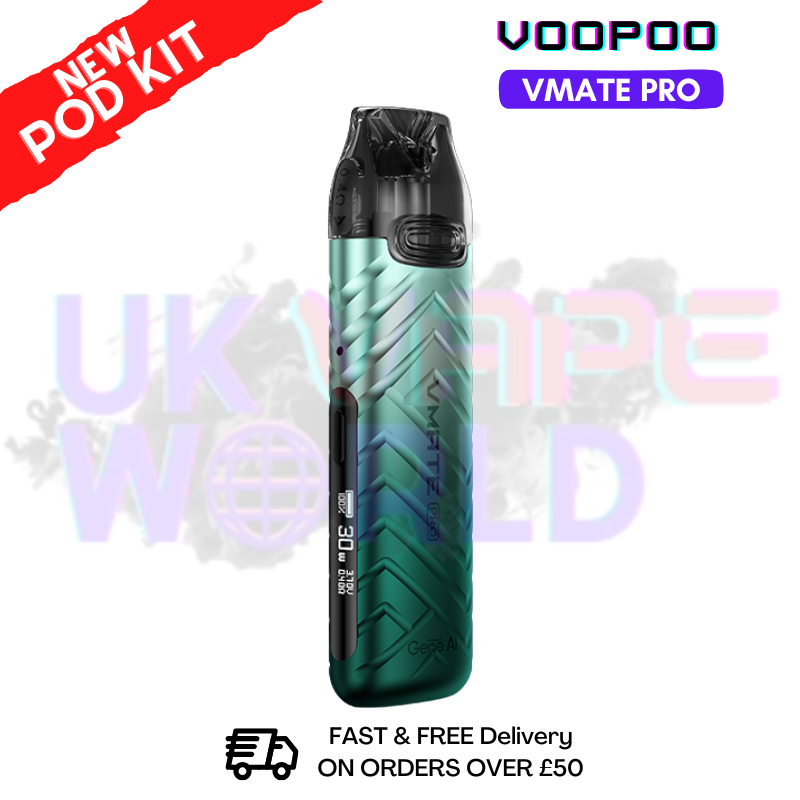 Shop Armor Green Voopoo Vmate Pro pod Kit + Free Nicsalt - ukvapeworld