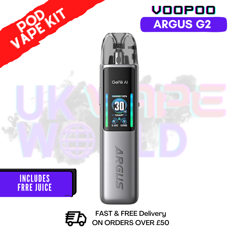 Astral Silver VooPoo Argus G2 Kit - Only £19.99
