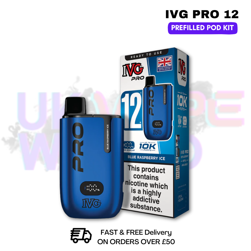 Blue Raspberry ICE IVG Pro12 Prefilled Pod Kit