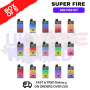 Shop SuperFire 60K Ultra Fusion Box Of 5 - UK Vape World