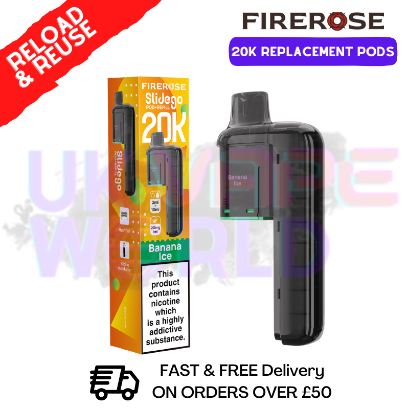 Shop Banana ICE Firerose SlideGo 20K Replacement Pods - Lowest Price