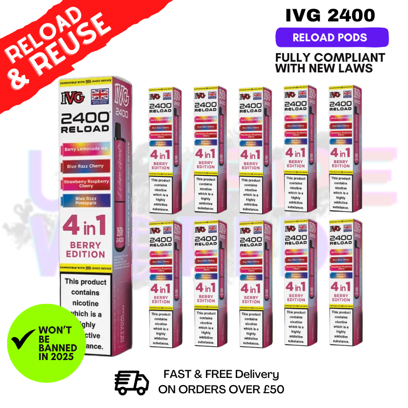 Berry Edition IVG 2400 RELOAD Pods - Box Of 10