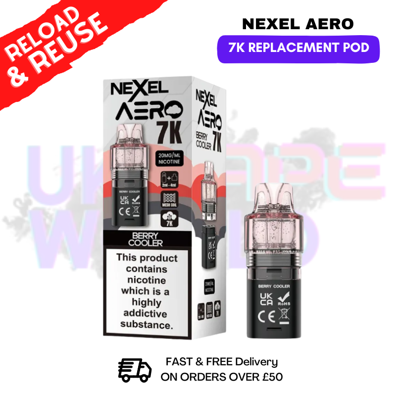Berry Cooler  Nexel Aero 7K Replacement Pods - ukvapeworld