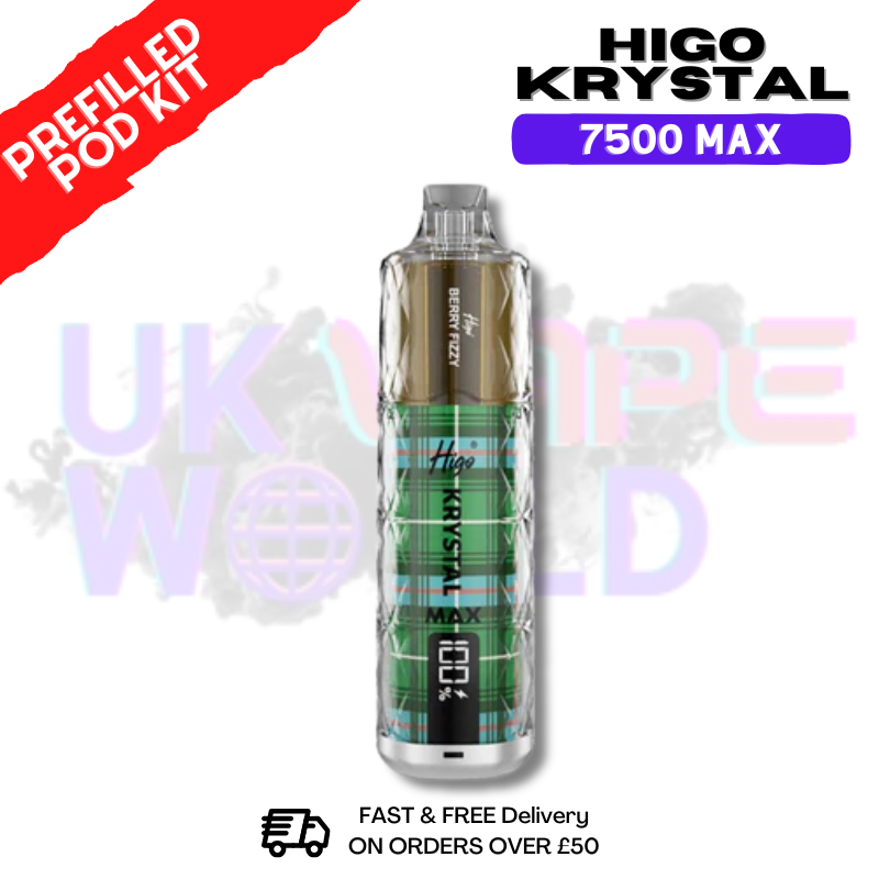 Berry Fizzy Krystal Higo 7500 Max Prefilled Pod Kit - ukvapeworld
