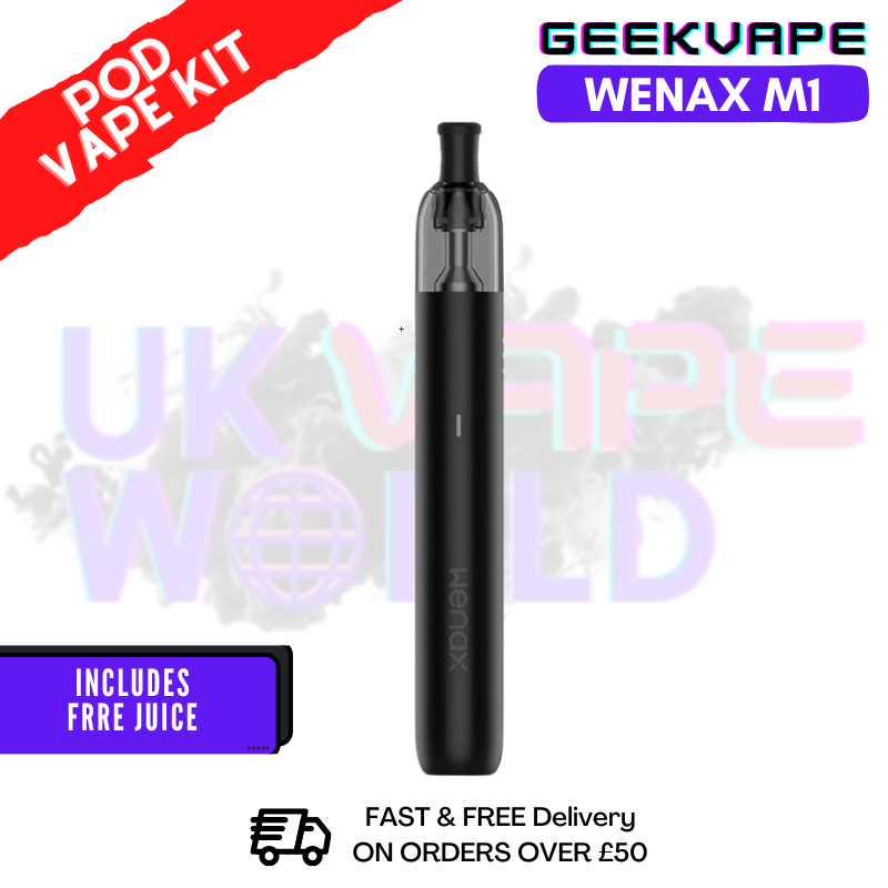 Black GeekVape Wenax M1 Pod Vape Kit