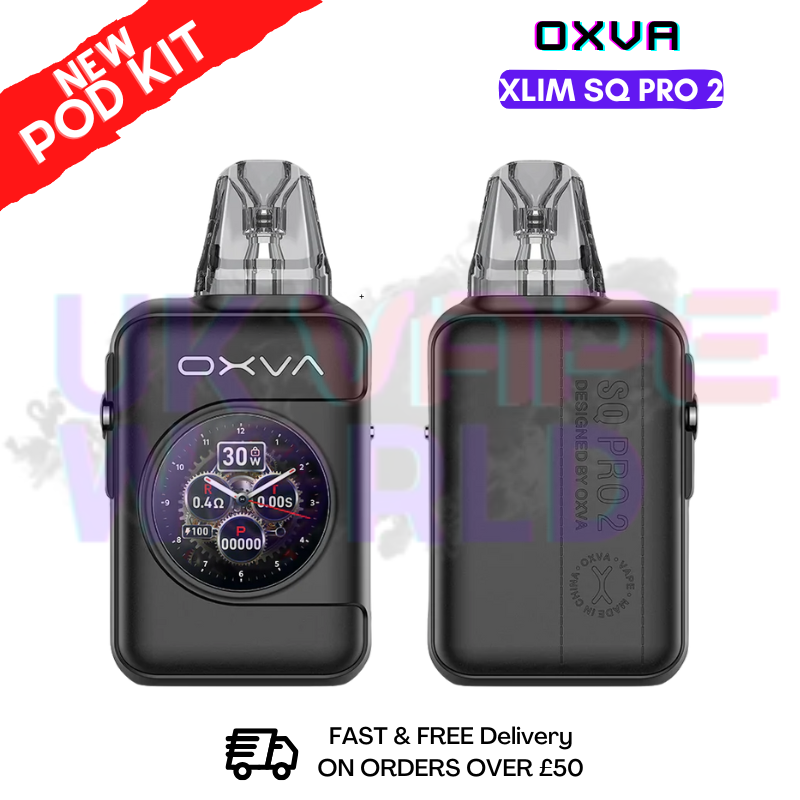 shop Black Leather Oxva Xlim SQ Pro 2 Kit - ukvapeworld