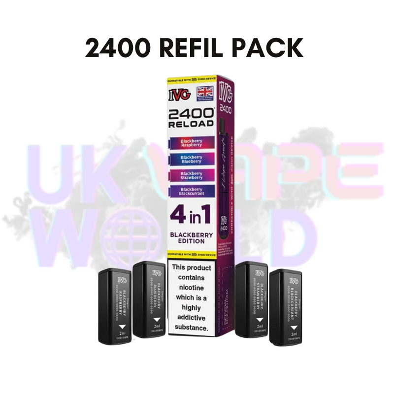 Blackberry Edition IVG 2400 RELOAD Pods - Box Of 10