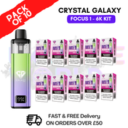 Shop Blackberry Raspberry Crystal Galaxy Focus 6K Kits Box Of 10 - UK Vape World
