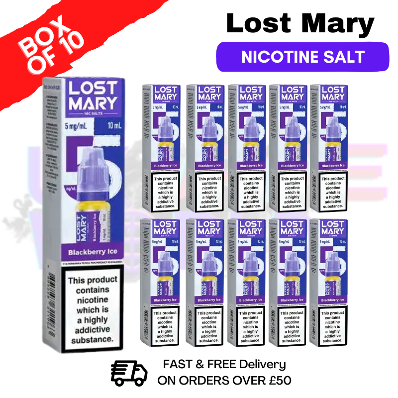 Blackberry Ice Lost Mary Nic Salt BOX OF 10 - ukvapeworld