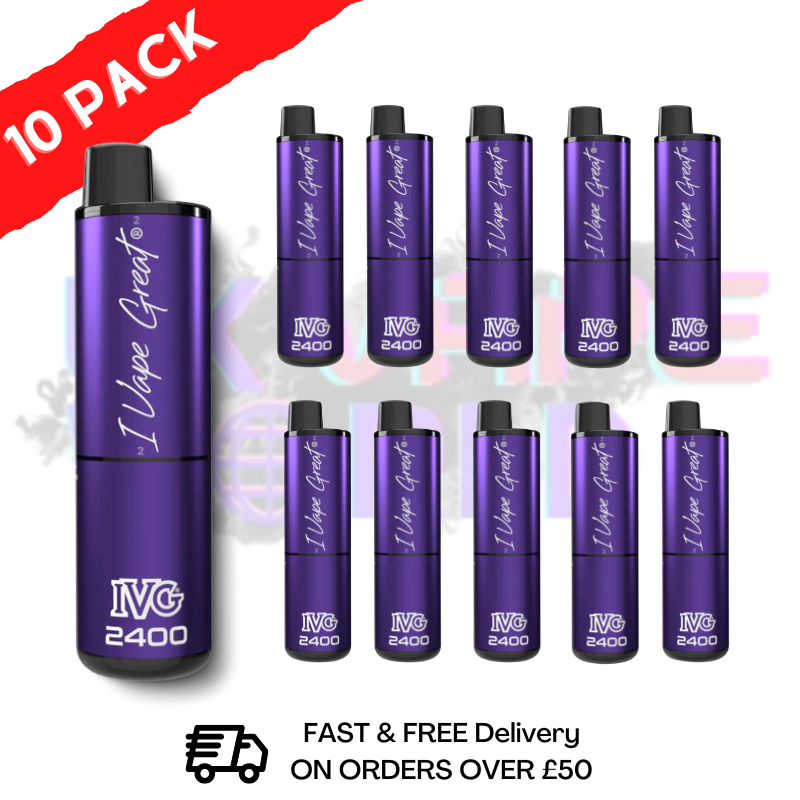 Box Of 10 - Blackcurrant Edition IVG 2400 Prefilled Pen Kit
