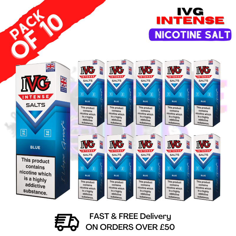 Blue IVG Intense Nic Salt Box Of 10