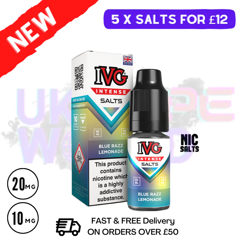 Blue Razz Lemonade IVG INTENSE NicSalt 10ml Eliquid