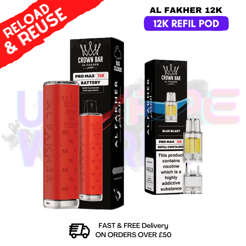 elfbar elfa master akku Al Fakher Crown Bar Hypermax 30K Blackcurrant Mint Pod – 22 ml