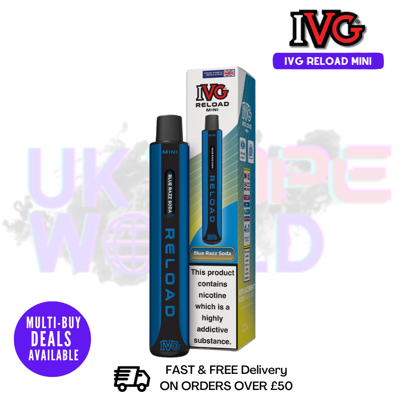 IVG Reload Mini 600 Puff Pod Kit – 3 for £9