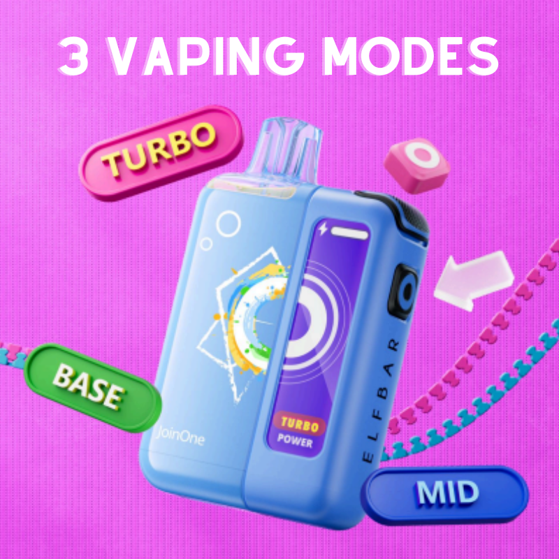3 Vaping Modes ELFBAR 15K JoinOne15 Pod Kit - UK Vape World
