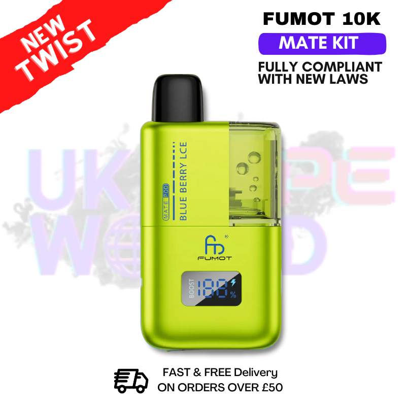 Blueberry Ice Fumot Mate 10K Puff Prefilled Pod Kit - ukvapeworld