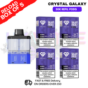 Shop Blueberry Raspberry Crystal Galaxy 30K Replacement Pods Box - UkvapeworldOf 5
