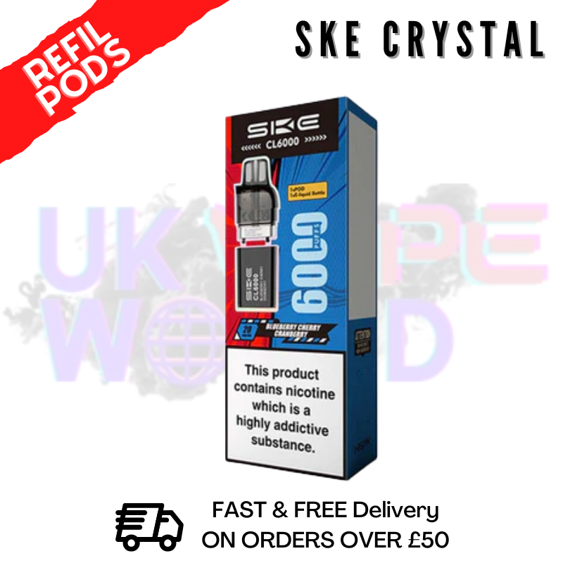 Blueberry Cherry Cranberry SKE CL6000 Replacement Prefilled Pod - ukvapeworld