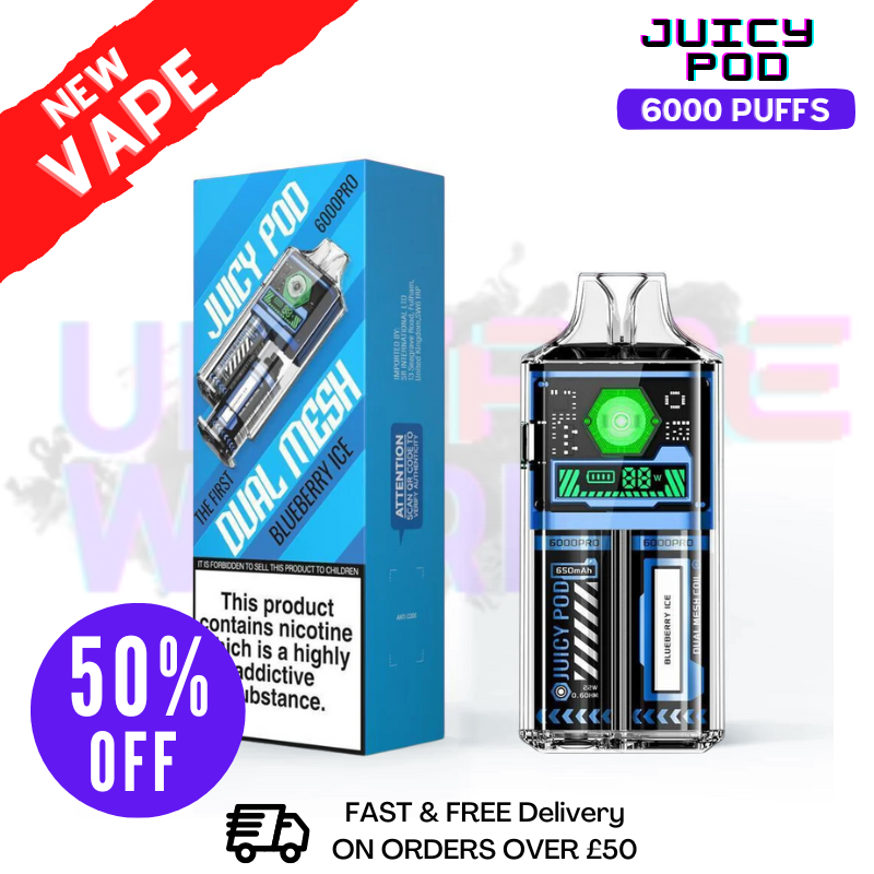 Shop Juicy Pod 6000 Pro Blueberry Ice Kit