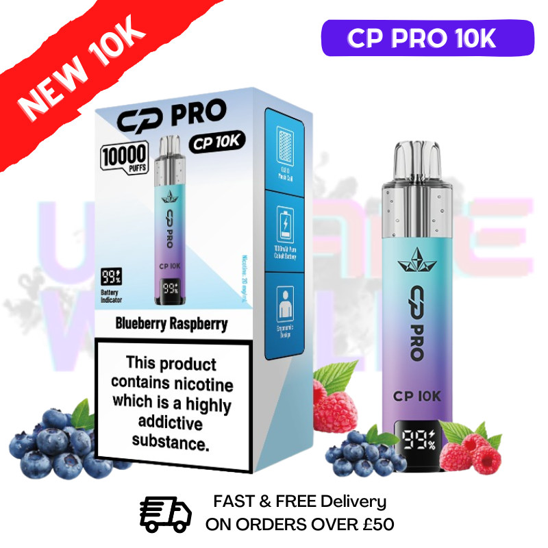 Blueberry Raspberry Cp Pro 10K Puff Pod Kit - ukvapeworld