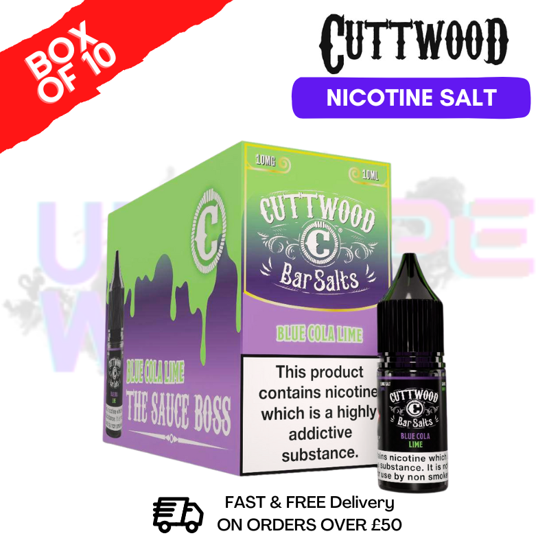 Blue Cola Lime Cuttwood Bar Salt BOX OF 10 - ukvapeworld