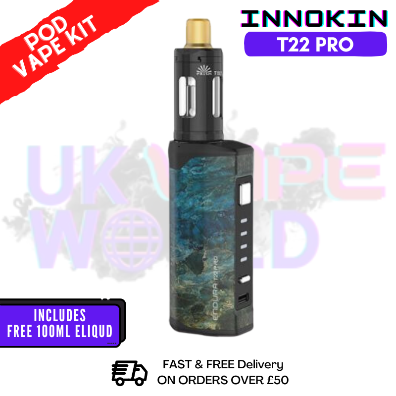 Shop Blue Marble Innokin Endura T22 Pro Kit + FREE 100ML E Liquid - UK Vape World