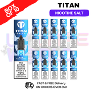 Blue Raspberry Titan 10ml Nic Salt BOX OF 10 - ukvapeworld