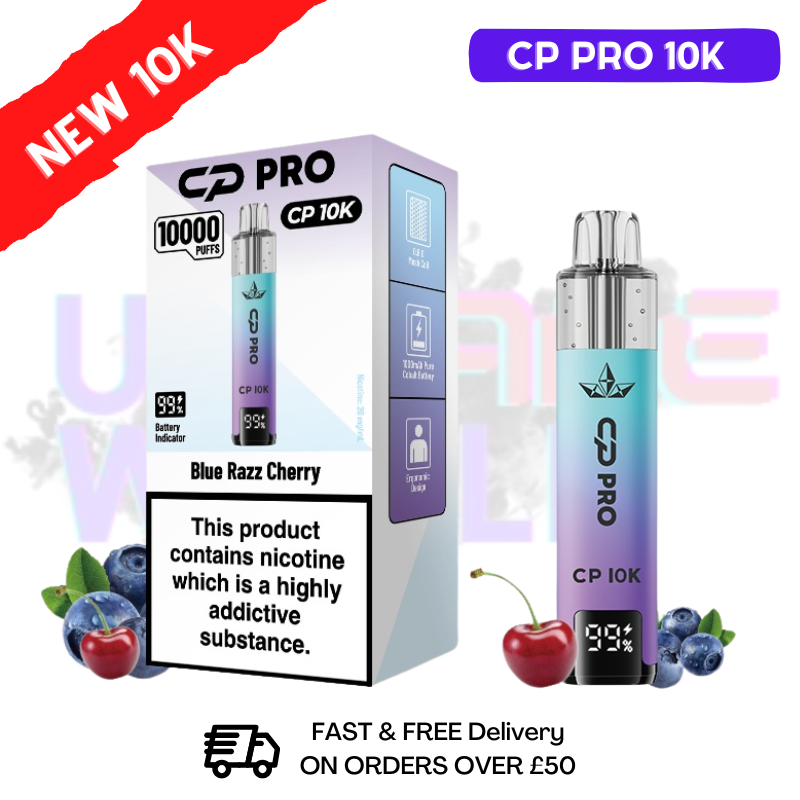 Blue Razz Cherry Cp Pro 10K Puff Pod Kit - ukvapeworld