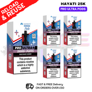 Hayati 25K Blue Razz Cherry Replacement Pods Box Of 5 - ukvapeworld