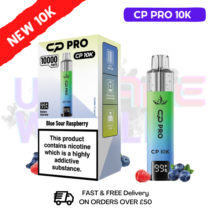 Blue Sour Raspberry Cp Pro 10K Puff Pod Kit - ukvapeworld
