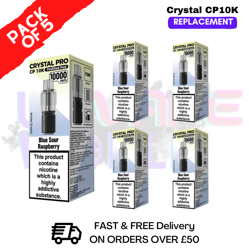 Blue Sour Rasp CP Pro 10K Replacement Pods Box Of 5 - ukvapeworld