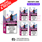 Hayati 25K Blue Sour Raspberry Replacement Pods Box Of 5 - ukvapeworld