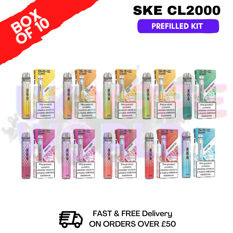Shop SKE CL2000 Prefilled Kits Box Of 10 - UK Vape World