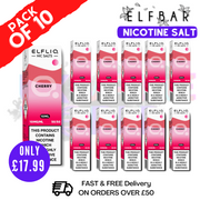 Shop Cherry ICE ElfLiq Nic Salt BOX OF 10 - ONLY £17.99 - UK Vape World