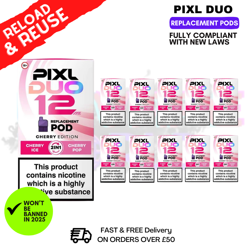 Cherry Edition Pixl Duo Replacement Pods - Box Of 10