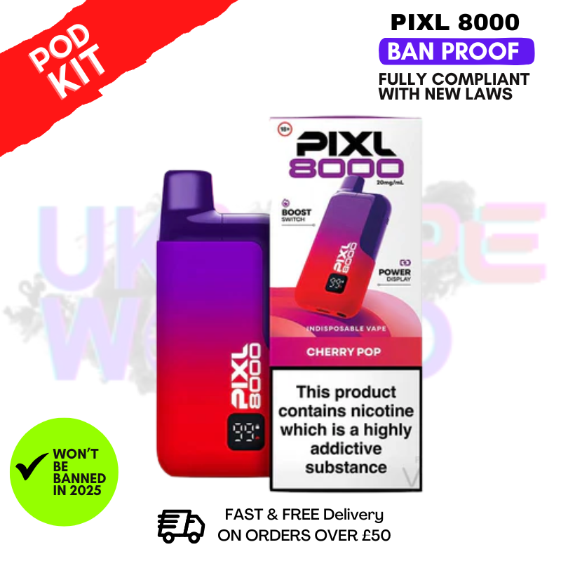 Cherry Pop Pixl 8K 8000 Puff Pod Kit