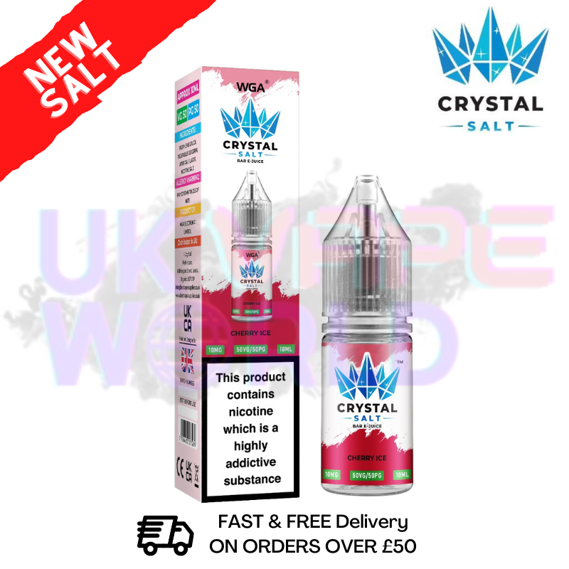 crystal cherry ice vape juice Cherry Ice WGA Crystal Nic Salt | Nicotine Salts