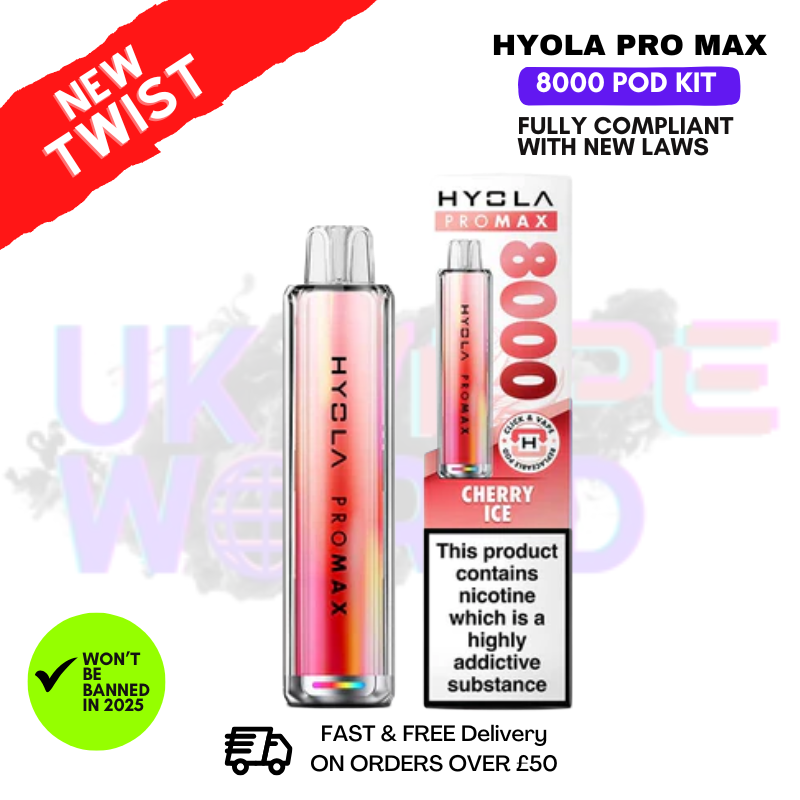 Cherry Ice Hyola Pro Max 8000 Puff Prefilled Pod Kit