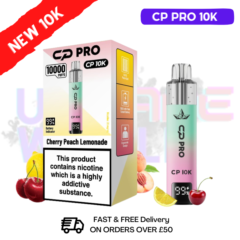 Cherry Peach Lemonade Cp Pro 10K Puff Pod Kit - ukvapeworld