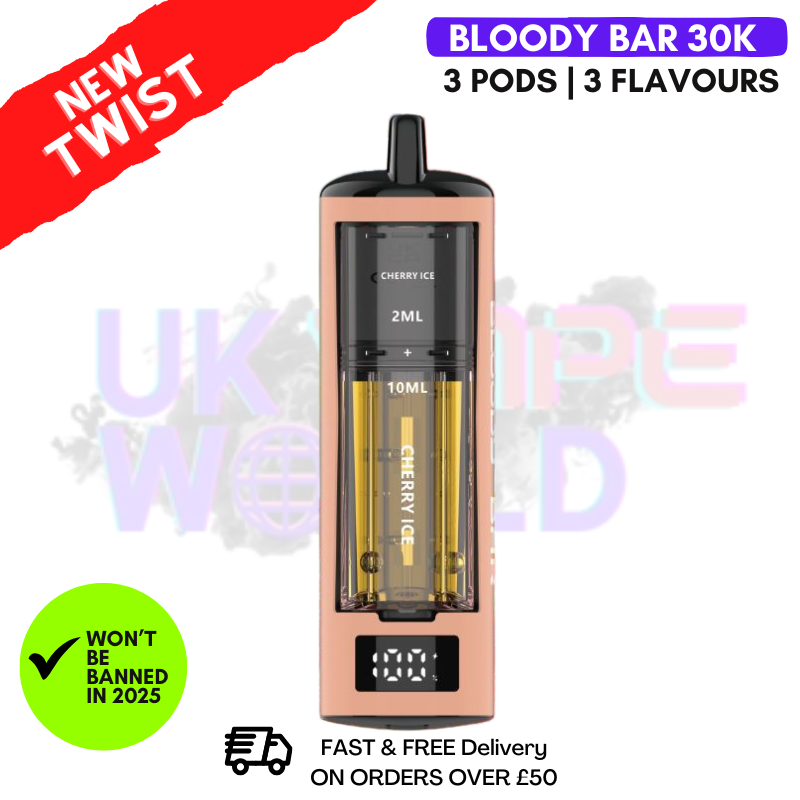 Shop Cherry ICE Bloody Bar 30K Triple-Twist Kit - UK Vape World
