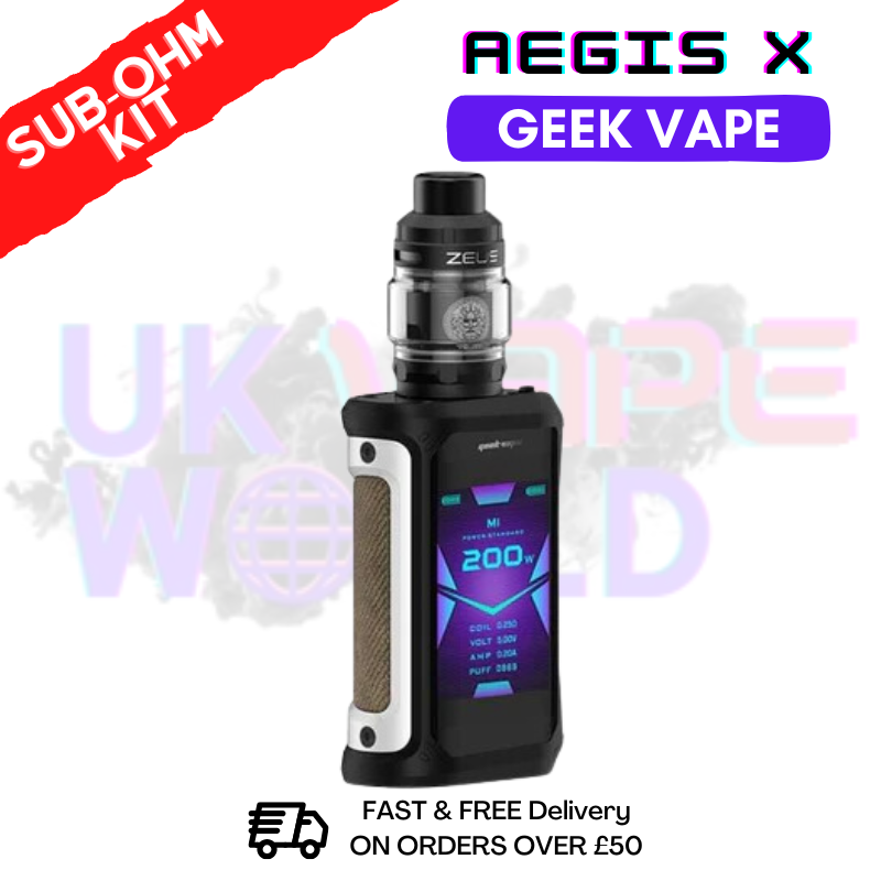 Shop GeekVape Aegis X Kit Classic Silver | Best Price ONLY £31.99 - UK Vape World