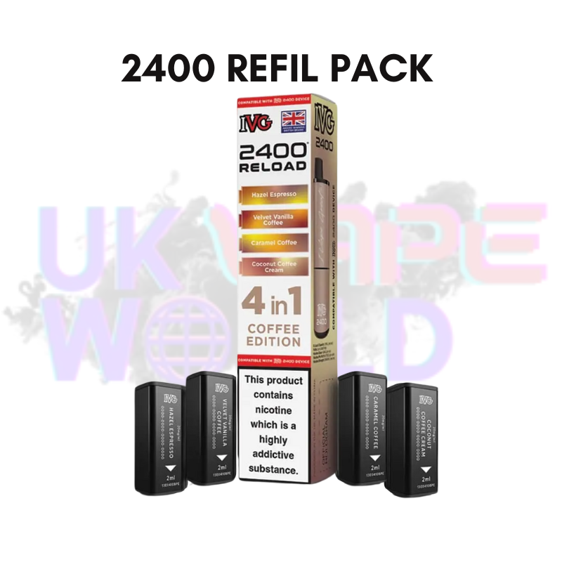 Coffee Edition IVG 2400 RELOAD Pods - Box Of 10