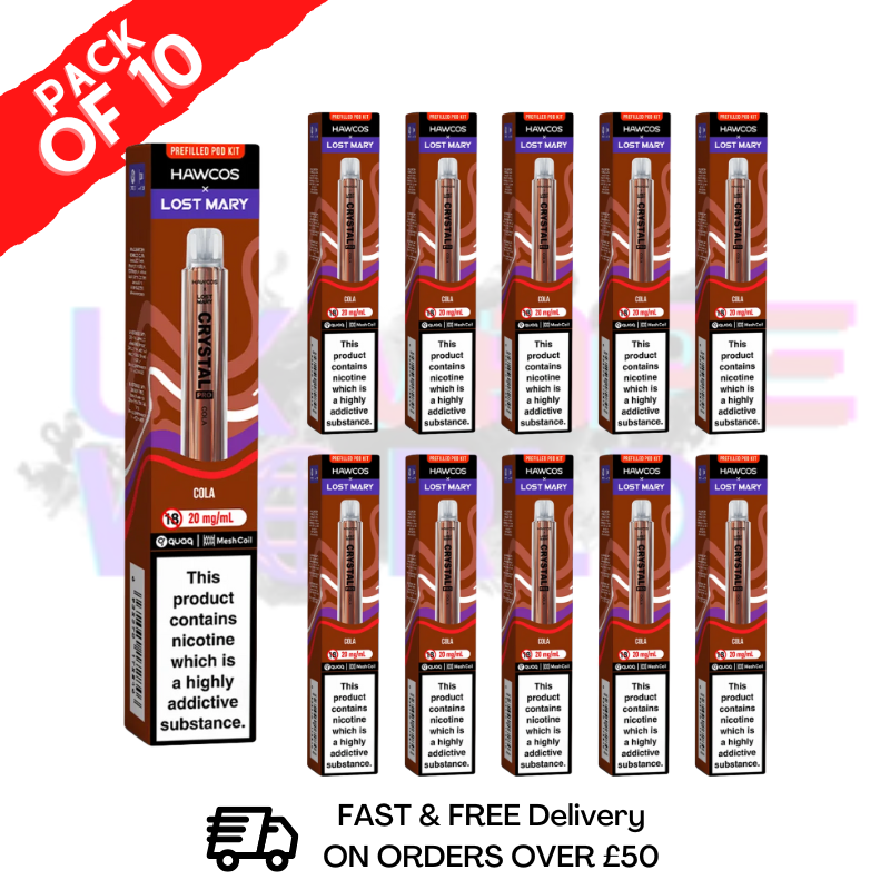 shop Cola Lost Mary Crystal Pro 600 Puff Box Of 10 - ukvapeworld