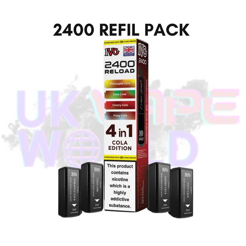 Cola Edition IVG 2400 RELOAD Pods - Box Of 10