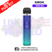 Cyan Blue Smok Novo Master 30K Pod Kit + Free Nic Salt (PRICE £12.99) - ukvapeworld