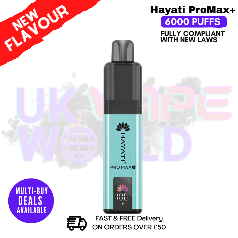 Double Menthol Hayati Pro Max Plus 6000Puff Kit - ukvapeworld