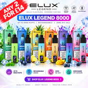 Shop Elux Legend 8000 Pod Kit - Any 2 For £14 - UK Vape World