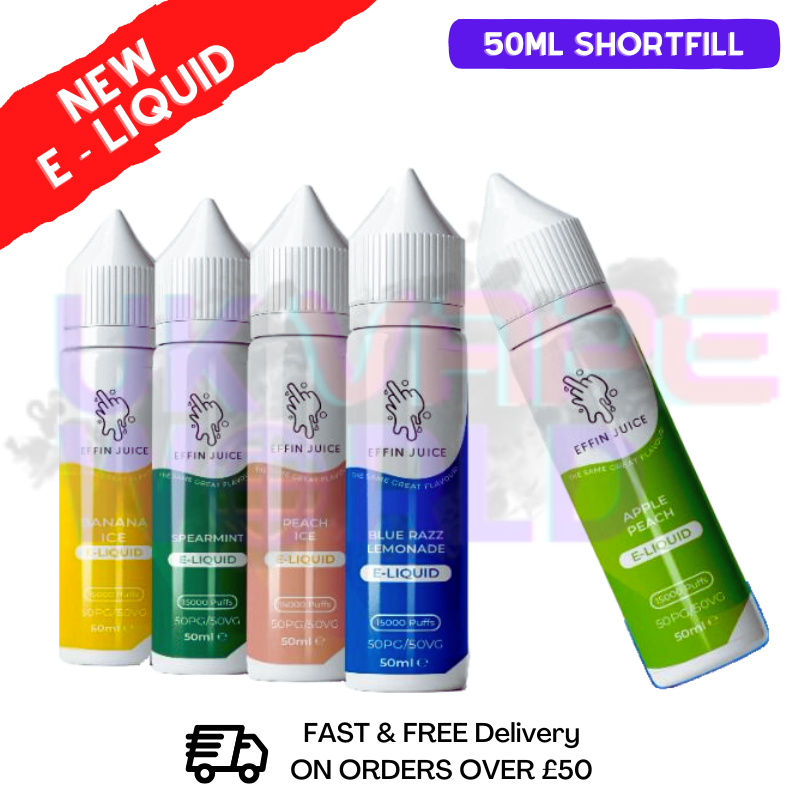 Shop EFFIN Juice 50ML Shortfill Eliquid - £4.00 - UK Vape World