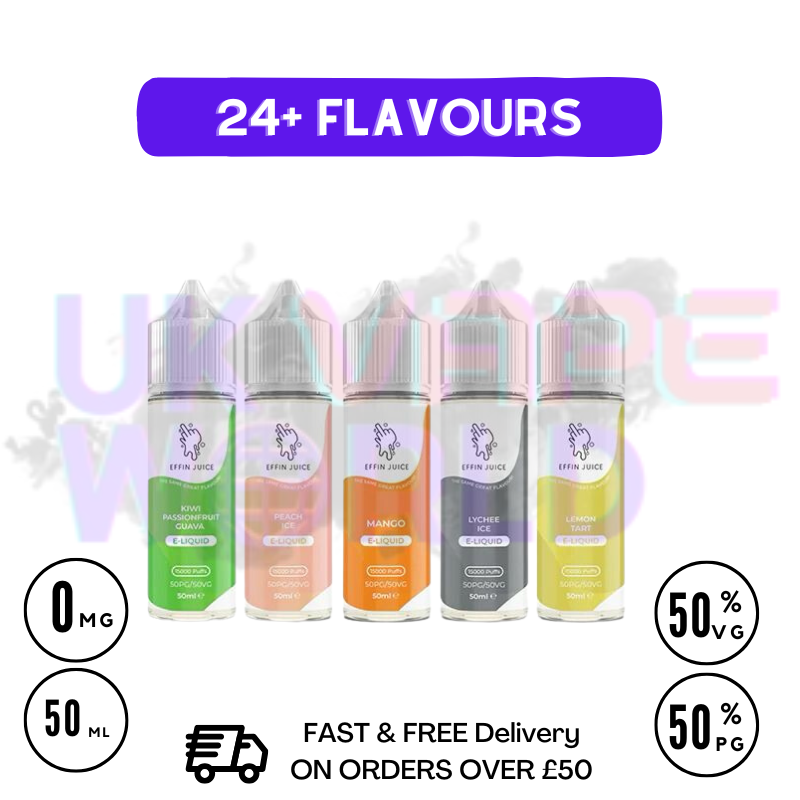 EFFIN Juice 50ML Shortfill Eliquid - ONLY 4.00 EFFIN Juice 50ML Shortfill Eliquid - ONLY 4.00