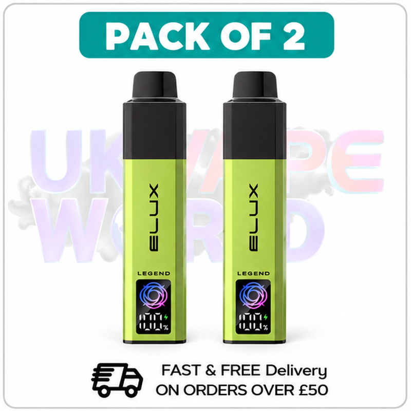Pack Of 2 Elux Menthol 8000 Puff 8K Pod Vape Kit